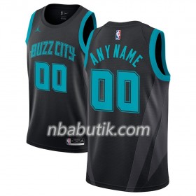 NBA Mænd Trøje Charlotte Hornets Custom 2018-19 Jordan Brand City Edition Sort Swingman